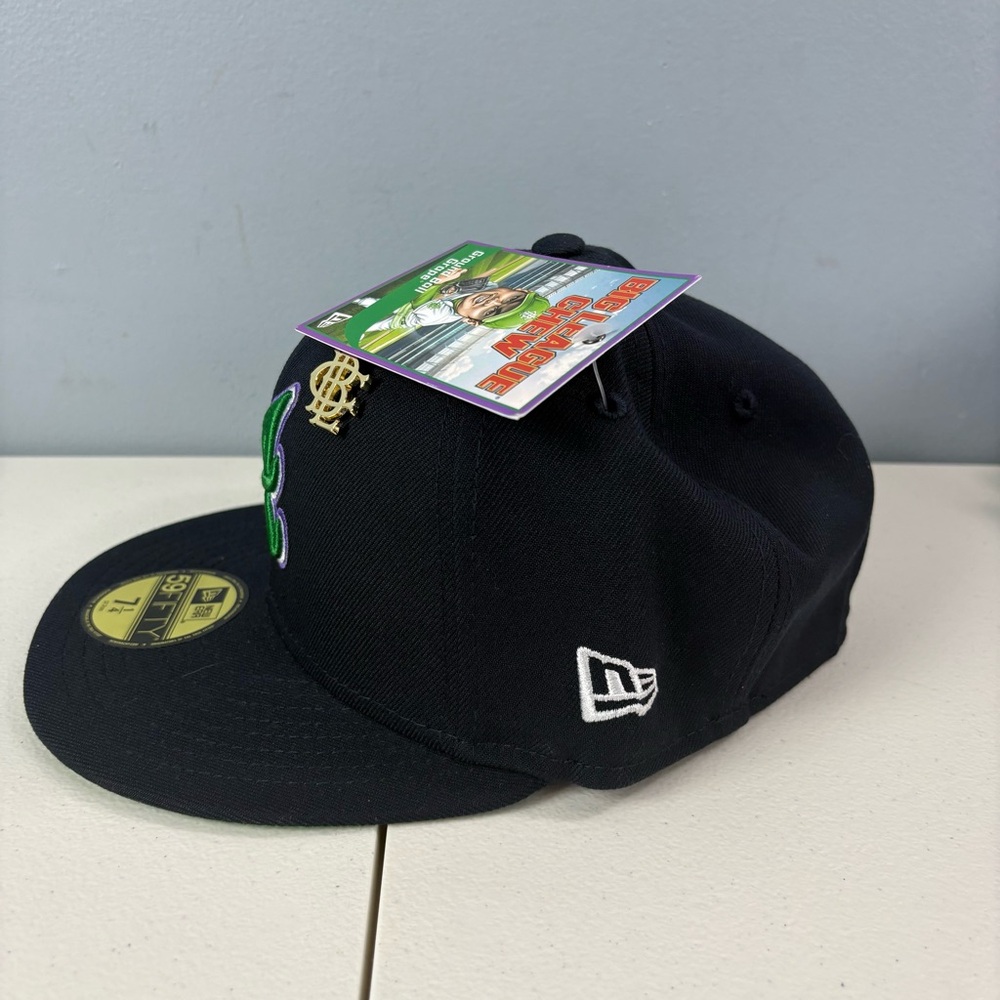 New Era 59FIFTY Atlanta Braves Fitted Cap MLB “The A” Big League Chew Hat 7 1/4 - Picture 3 of 8